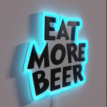 Load image into Gallery viewer, Brewery inspired glow in the dark beer bar decor sign