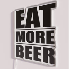 Load image into Gallery viewer, Neon beer lover&#39;s decorative sign with colorful RGB LED lighting