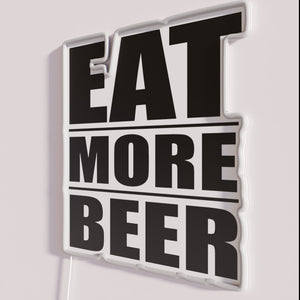 Neon beer lover's decorative sign with colorful RGB LED lighting