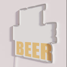 Load image into Gallery viewer, RGB Color Changing Neon Sign, Eat More Beer Quote Home Bar