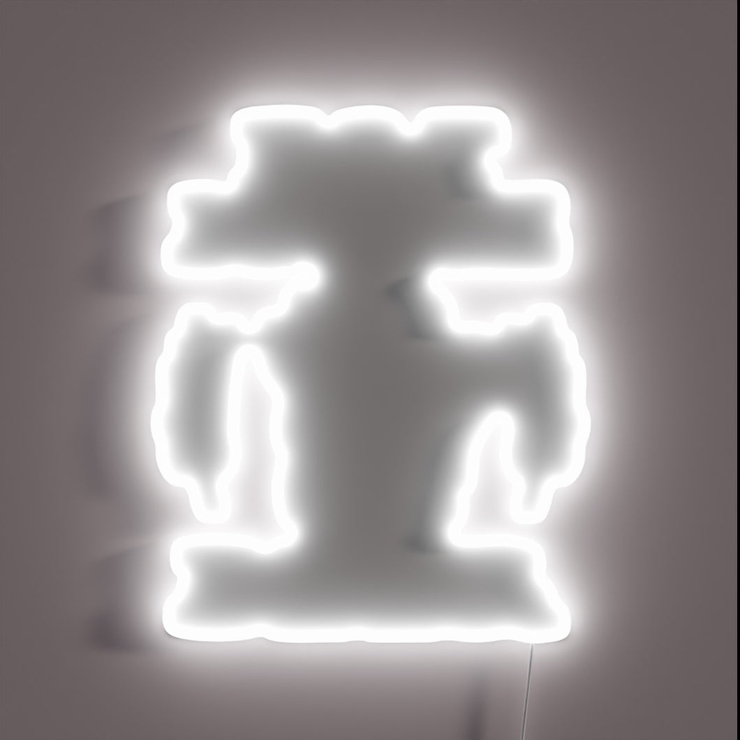 Eye-catching retro-style neon bar sign for beer enthusiasts and gamers.