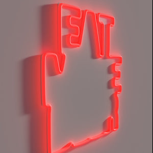 Add a touch of humorous charm with this neon sign.