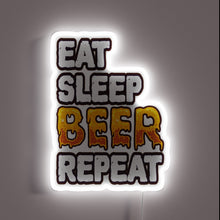Load image into Gallery viewer, Lighthearted quote for beer enthusiasts with neon LED glow