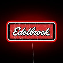 Load image into Gallery viewer, Edelbrock Engines Hot Rod RGB neon sign red
