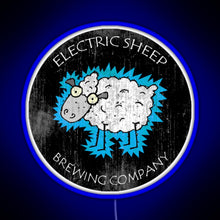 Load image into Gallery viewer, Electric Sheep Brewing Company RGB neon sign blue