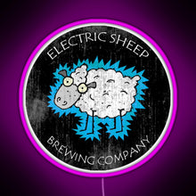 Load image into Gallery viewer, Electric Sheep Brewing Company RGB neon sign  pink