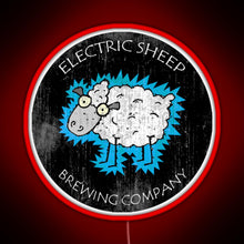 Load image into Gallery viewer, Electric Sheep Brewing Company RGB neon sign red