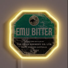Load image into Gallery viewer, Vintage Australian Emu Bitter Beer Sign from 1923, Neon Style