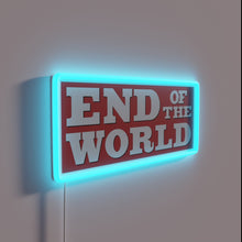 Load image into Gallery viewer, Apocalyptic warning: News of the World in vibrant RGB neon