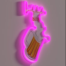 Load image into Gallery viewer, Color-Changing Neon Sign - Cheers to Good Times and Cold Beers