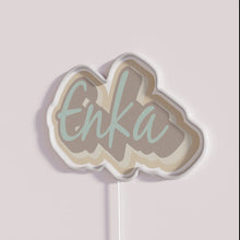 Load image into Gallery viewer, Vibrant Enka RGB neon sign for modern home decor ambiance