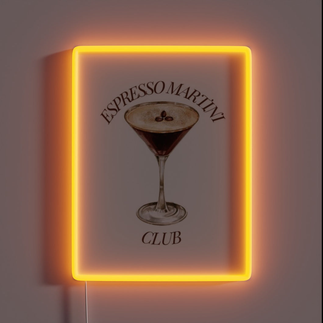 Glowing Neon Sign for Coffee Lovers and Party Enthusiasts Alike