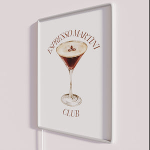 Espresso Martini Bar Neon Sign with RGB Coloured Accents
