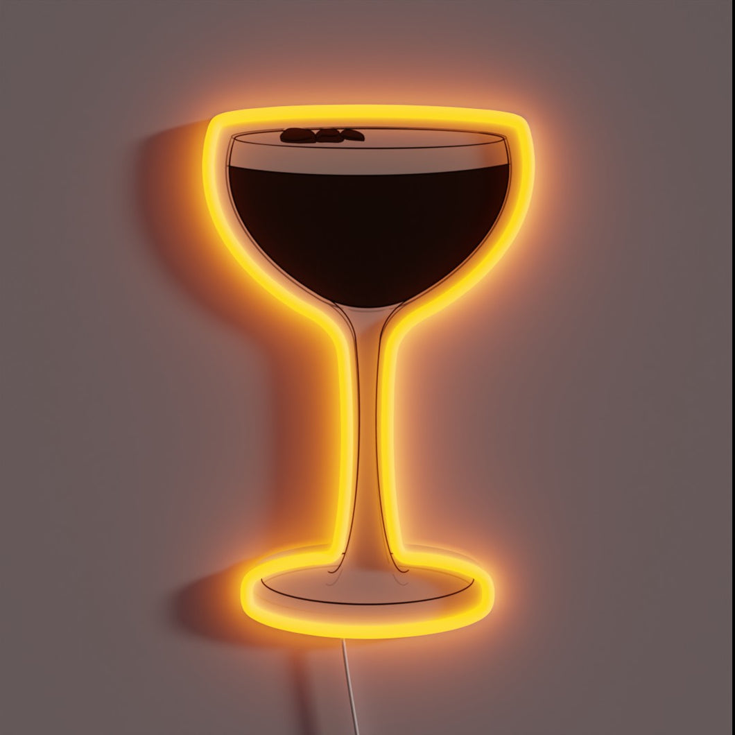 Espresso martini neon sign.
