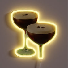 Load image into Gallery viewer, Cocktail lover&#39;s dream: vibrant espresso martini sign in bold neon