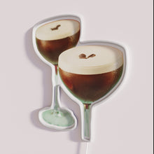 Load image into Gallery viewer, Vibrant bar decor neon sign with colorful espressomartini cocktail design