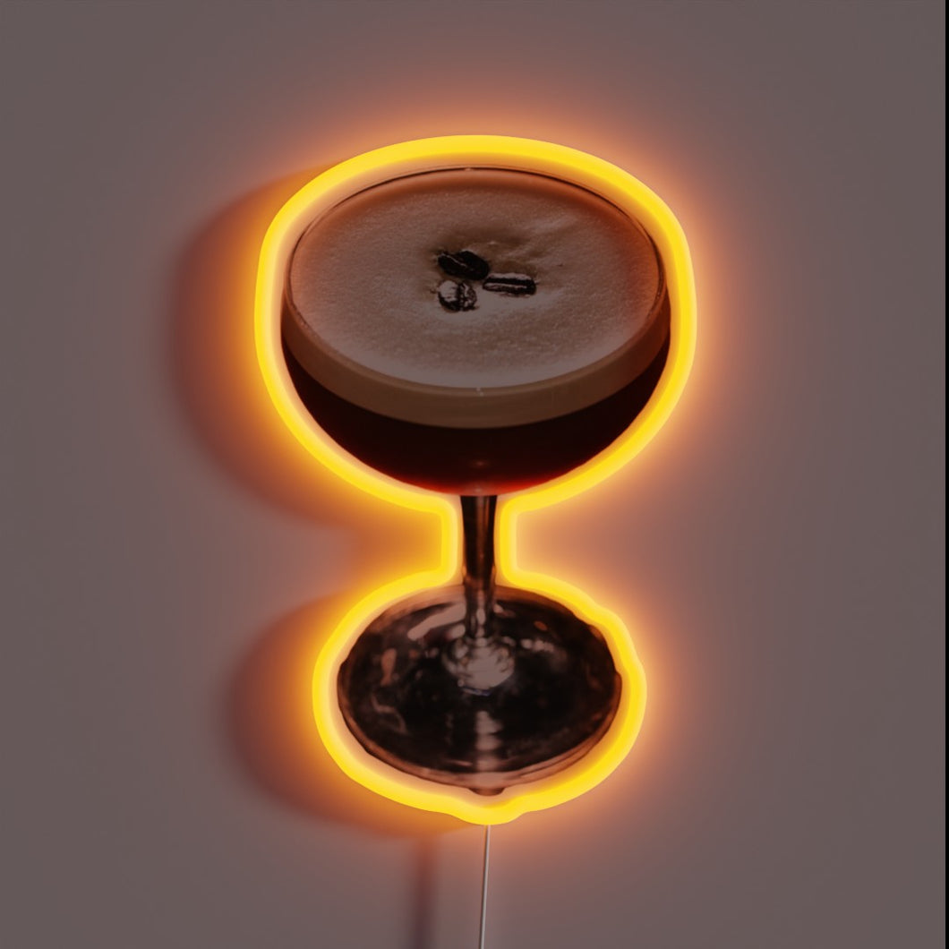 Neon Sign: Vibrant RGB Bar Decor for Espresso Martini Enthusiasts Only