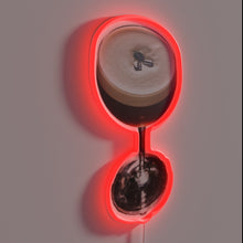 Load image into Gallery viewer, Vibrant neon bar decoration featuring an espresso martini cocktail graphic.