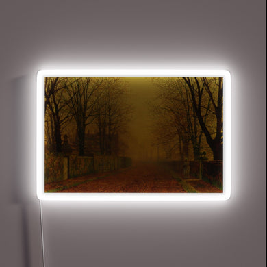Vibrant Evening Illumination with Color-Changing RGB Neon Sign Effect