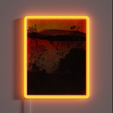Softly glowing evening ambiance with vibrant RGB neon lights.