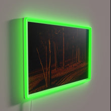 Load image into Gallery viewer, Dreamy evening ambiance with vibrant RGB neon lighting effects indoors.