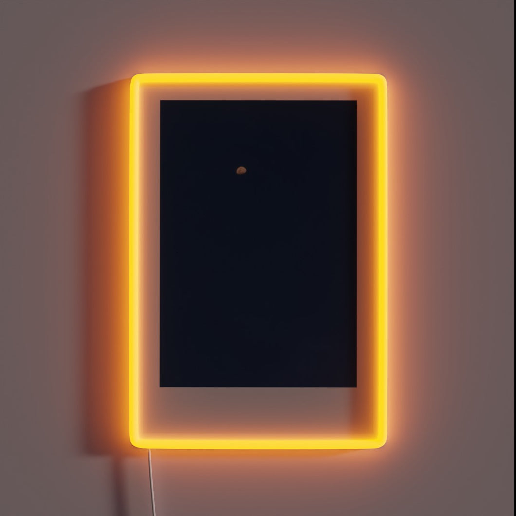 Dazzling evening sky illuminated by vibrant lunar glow neon light
