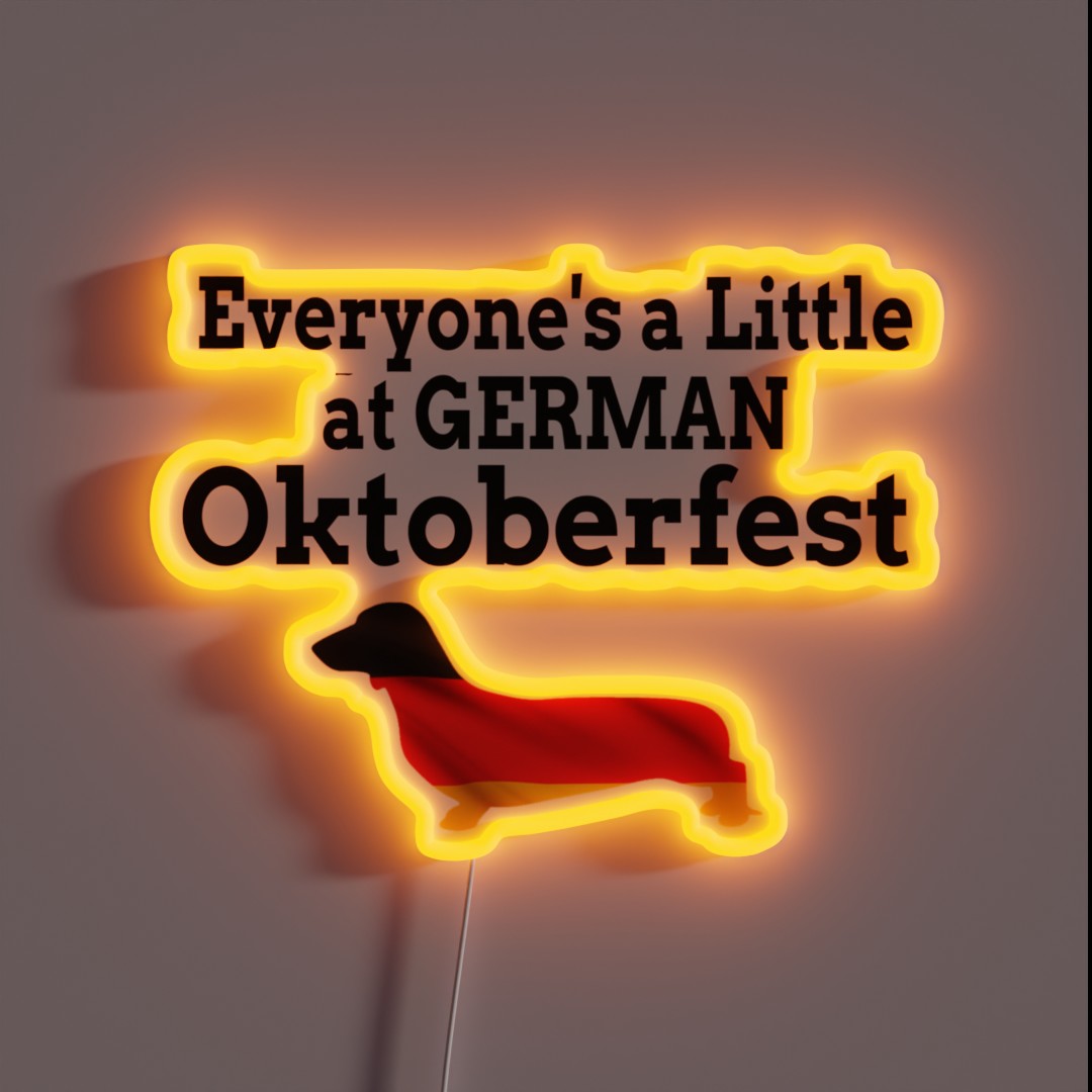 Everyone S A Little German At Oktoberfest German Dachshund Rgb Led Sig ...