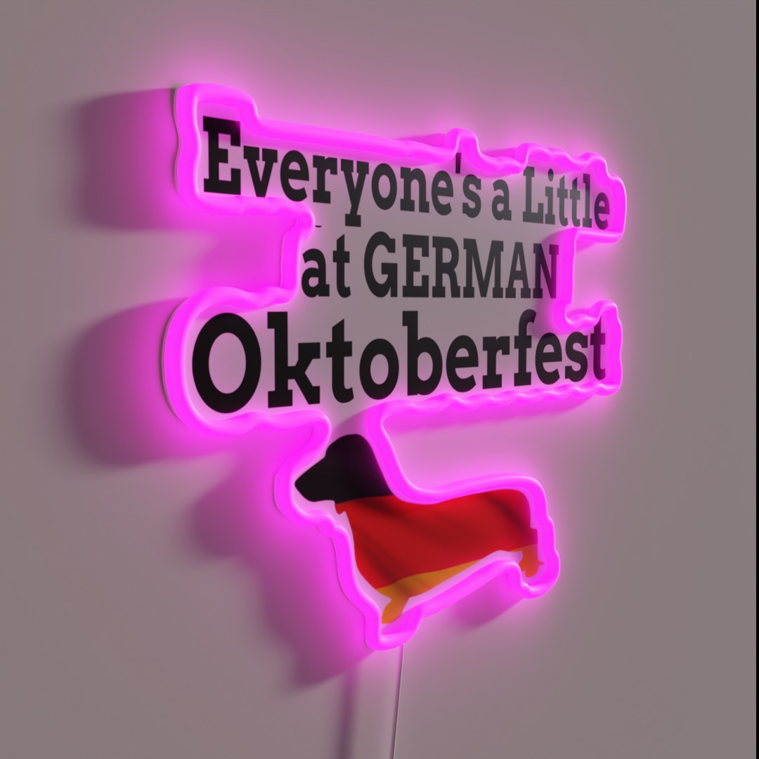 Everyone S A Little German At Oktoberfest German Dachshund Rgb Led Sig ...