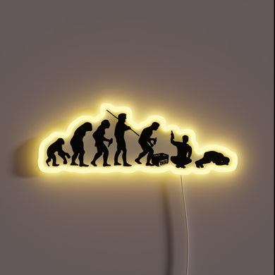 Illuminate your space with vibrant color-changing party evolution sign decor.