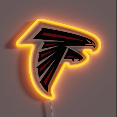 Dreamy, Color-Changing FALCON Logo Illuminated Neon Sign with RGB Lighting