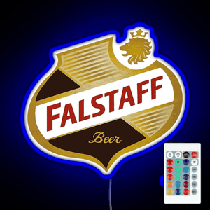 FALSTAFF Beer Shield Beer Retro Vintage RGB neon sign remote