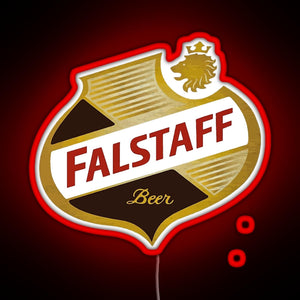FALSTAFF Beer Shield Beer Retro Vintage RGB neon sign red