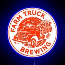 Load image into Gallery viewer, Farm Truck Brewing RGB neon sign blue