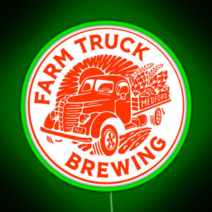 Farm Truck Brewing RGB neon sign green