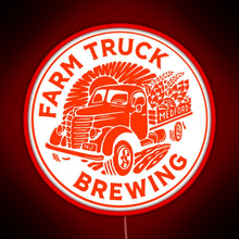 Load image into Gallery viewer, Farm Truck Brewing RGB neon sign red