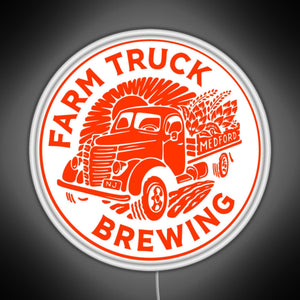 Farm Truck Brewing RGB neon sign white 