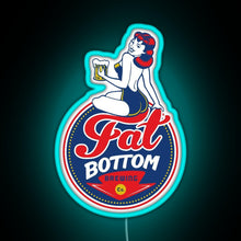 Load image into Gallery viewer, Fat Bottom Brewing RGB neon sign lightblue 