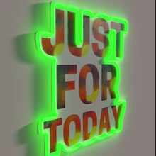 Load image into Gallery viewer, Recovery Motivation Daily Affirmation in Colorful Neon Alphabet Letters Design