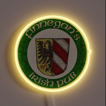 Load image into Gallery viewer, Vibrant Finnegan&#39;s Irish Pub Neon Sign in Rich RGB Colors