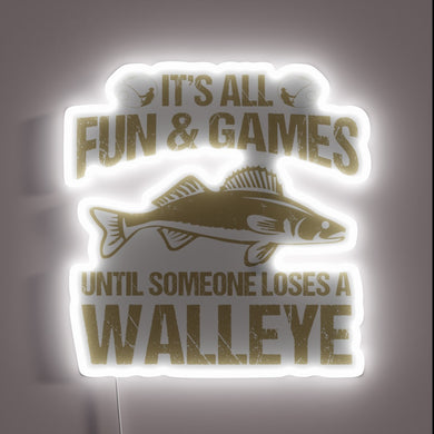 Reel in laughs with our glowing fishing themed weekend sign