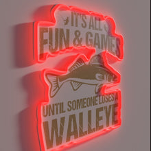 Load image into Gallery viewer, Reel in some laughs with this fishing weekend fun neon.