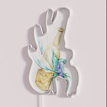 Load image into Gallery viewer, RGB Color Changing Fuzzy Lovin&#39; Prawn Neon Bar Sign Decor