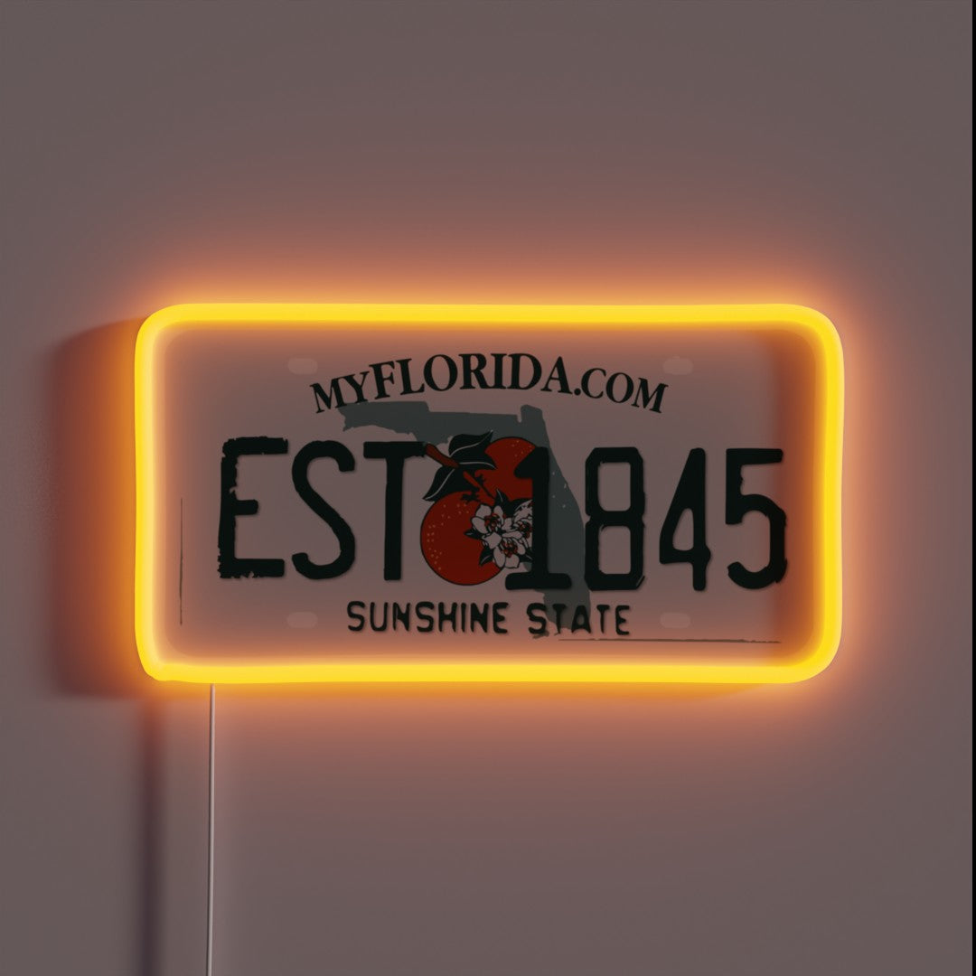 Florida Est 1845 Rgb Neon Sign – Neon Factory