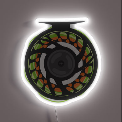 Neon Sign for Anglers featuring Vibrant RGB Colors and Fish