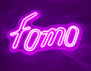 FOMO neon sign inspired by Bored Ape Yacht Club