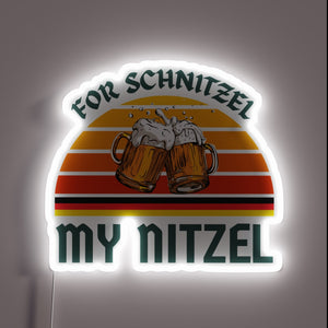 Neon Sign Adorns Your Kitchen with Colorful Schnitzel Love
