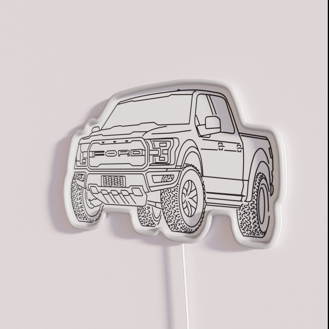 Ford F150 Raptor Rgb Led Sign – Neon Factory