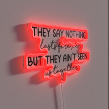 Load image into Gallery viewer, Love Forever After All RGB Neon Wall Decor Sign