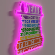 Load image into Gallery viewer, Four years sober birthday gift for an AA supporter&#39;s journey.