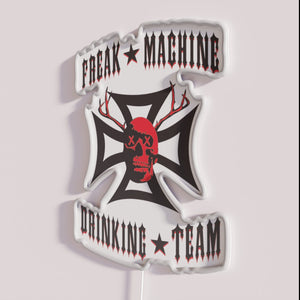Bright bar decor neon sign for team drinking establishments
